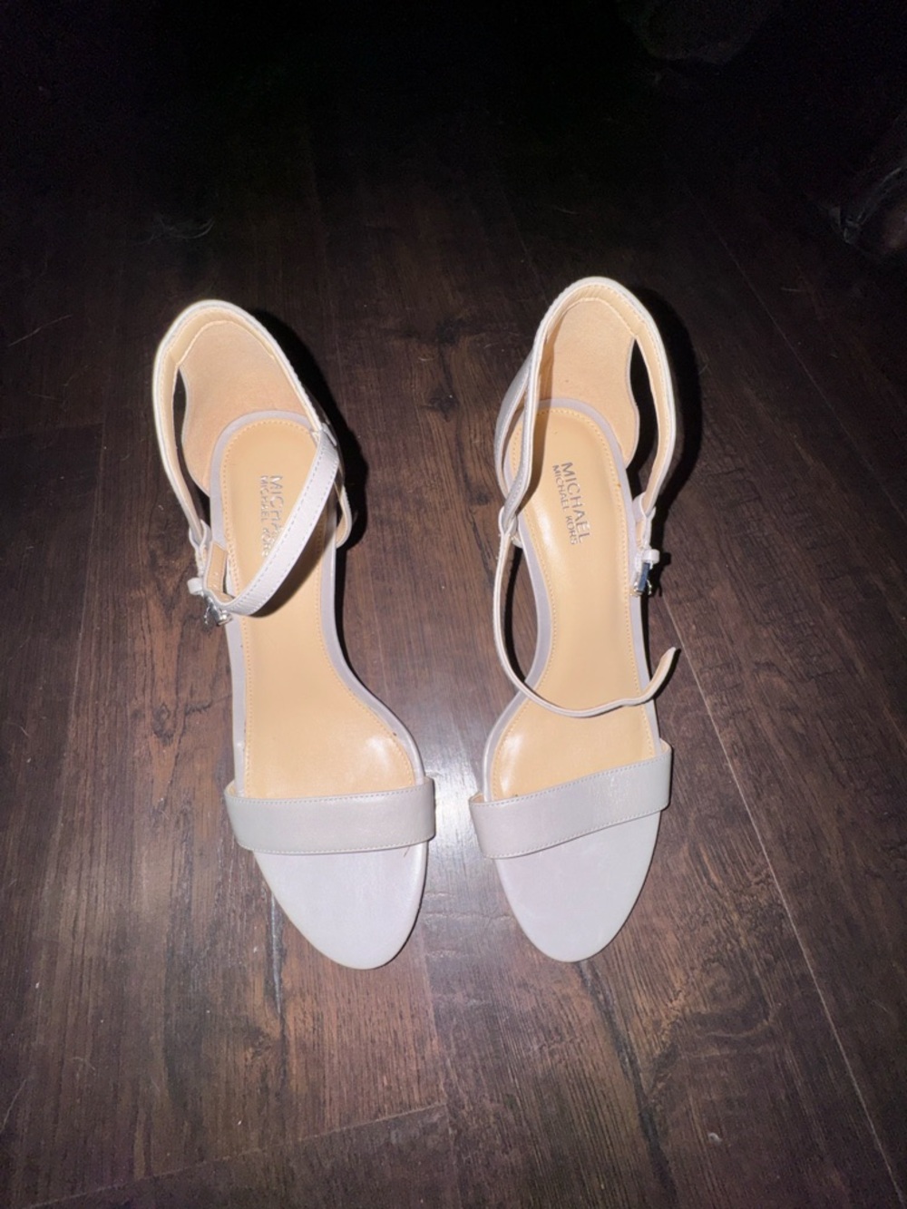 Michael Kors Grey Ankle Strap Heels – Brand New, Classic Minimal Stiletto